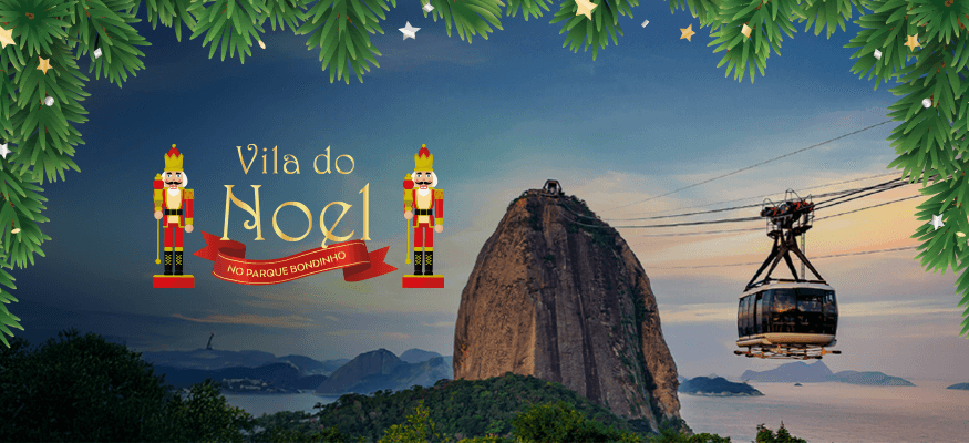 Villa de Papá Noel en el Parque Bondinho Pão de Açúcar
